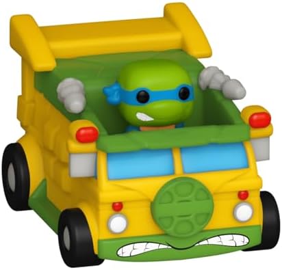 Funko Pop Bitty Ride Teenage Mutant Ninja Turtles - Leonardo with Van - TMNT RetroClassic - Collectable Vinyl Figure