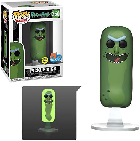 Funko San Diego Comic-Con 2019 Pop Rick Morty Pickle Rick Glow-in The-Dark Vinyl Figure