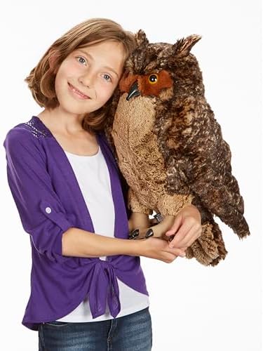 Melissa & Doug Melissa Doug Giant Owl - Lifelike Stuffed Animal 17 inches tall Brown