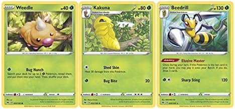 Pokemon Beedrill 003185 Vivid Voltage - Rare Evolution 3 Card Lot - Grass Stage 2