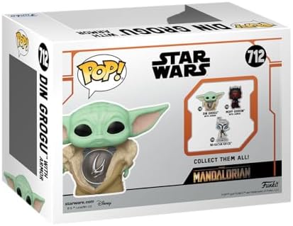 Funko POP Star Wars The Mandalorian - Din Grogu with Armor - The Child - Baby Yoda - Collectable Vinyl Figure