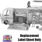 Barbie Replacement Parts Camper Playset - FBR34 Replacement Labels Set B