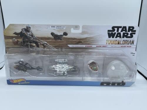 Mattel Hot Wheels Star Wars Starships 3-Pack Die-Cast Vehicles Inspired By The Mandalorian