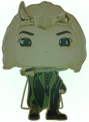 Funko Pop Pin Marvel - Loki Sylvie with Cape Glow in The Dark