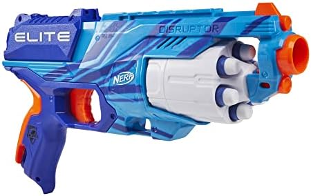 Nerf Elite Disruptor Dart Blaster Reflex Slam Fire Blue Easter Gifts for Amazon