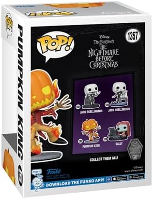 Funko Pop Disney The Nightmare Before Christmas - Pumpkin King 1357 Sticker Glow InThe