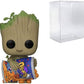 Funko POP Marvel I Am Groot Groot with Cheese Puffs Bundled with Compatible Box Protector