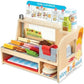 Melissa & Doug Melissa Doug Wooden Slice Stack Sandwich Counter with Deli Slicer -