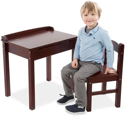 Melissa & Doug Melissa Doug Wooden Lift-Top Desk Chair - Espresso