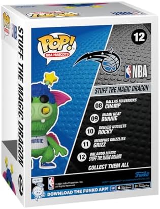 Funko POP NBA Mascots - Orlando - Stuff The Magic Dragon - Collectable Vinyl Figure
