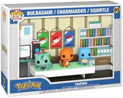 Funko Pop Moments Deluxe Pokemon - Starters - Bulbasaur Charmander Squirtle - Collectable Vinyl Figure