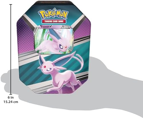 Pokemon TCG V Heroes Tin Espeon 1 Foil Card 4 Booster PacksSingleMulticolor