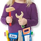 Melissa & Doug Melissa Doug Deluxe Tool Belt Set - 5 Wooden Tools 8 Building Pieces