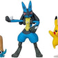Pokemon 3 Pack-Features 2-Inch Omanyte and Pikachu 3-Inch Battle Figure Lucario