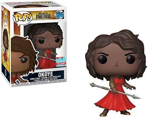 Funko Pop Marvel Black Panther - Okoye with Red Dress and Removable Wig Fall Convention