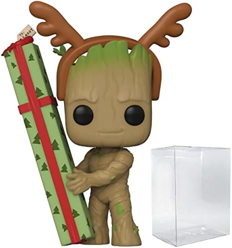 Funko POP Marvel Holiday Guardians of The Galaxy - Groot Funko Vinyl Figure Bundled with