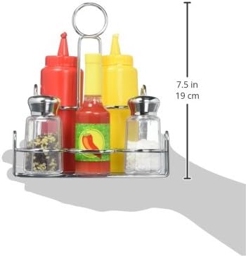 Melissa & Doug Melissa Doug Condiments Set 6 pcs - Play Food Stainless Steel Caddy