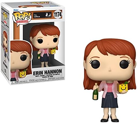 Funko TV POP The Office Collectors Set 4 - Erin with Happy Box Champagne Kevin as Dunder Mifflin Superhero Oscar with Scarecrow Doll