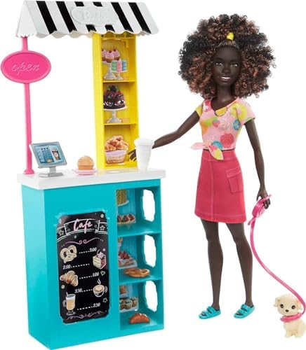 Barbie Life in The City Cafe Playset Store