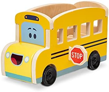 Melissa & Doug Melissa Doug Blue's Clues You Wooden Pull-Back School Bus 9 Pieces