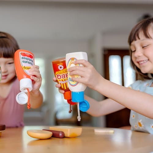 Melissa & Doug Melissa Doug 5-Piece Favorite Condiments Play Food Set Play Ketchup and