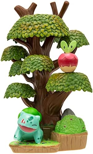 Pokemon Select Forest Environment - Multi-Level Display Set with 2-Inch Bulbasaur and
