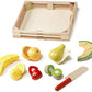 Melissa & Doug Melissa Doug Cutting Fruit Set 18pcs Wooden Play Food Set 1 Scratch Art