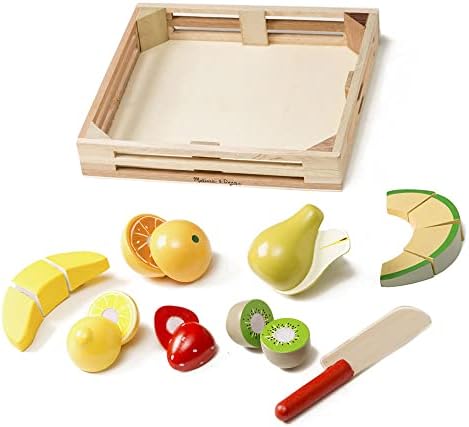 Melissa & Doug Melissa Doug Cutting Fruit Set 18pcs Wooden Play Food Set 1 Scratch Art