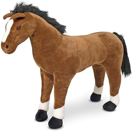 Melissa & Doug Melissa Doug Giant Horse - Lifelike Stuffed Animal nearly 3 feet tall
