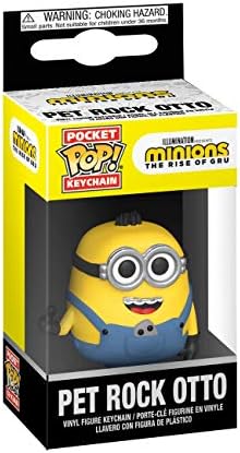 Funko Pop Keychain Minions The Rise of Gru - Pet Rock Otto Multicolor 2 inches