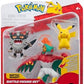 Pokemon Battle Figure 3 Pack - Features 2-Inch Pikachu and Perrserker and 3-Inch Hawlucha