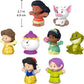 Fisher-Price Little People Toddler Disney Princess Set with 6 Character Figures for