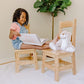 Melissa & Doug Melissa Doug Wooden Chairs Set of 2 - Blonde Furniture for Playroom Wooden