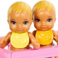 Barbie Skipper Doll Nursery Playset with Includes Twin Baby Dolls Crib Swing See-Saw More
