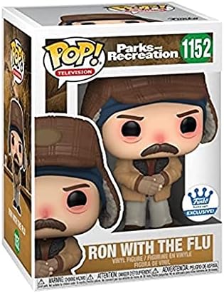 Funko Pop Ron Swanson vs The Flu Parks and Recreation