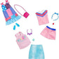 Barbie Complete Look Patchwork Print Dress Fashion Pack