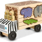 Melissa & Doug Melissa Doug Animal Rescue Shape-Sorting Truck - Wooden Toy With 7 Animals and 2 Play Figures -Vehicle
