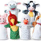 Melissa & Doug Melissa Doug Barn Buddies Hand Puppets Set of 6 Cow Sheep Horse Duck