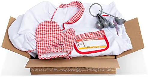 Melissa & Doug Melissa Doug Chef Role Play Costume Dress -Up Set With Realistic Pretend