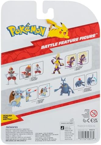 Pokemon PKW3419 Battle Feature Figure - Riffex Official Articulated Figure 11.5 cm