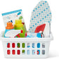 Melissa & Doug Melissa Doug Laundry Basket With Wooden Iron Ironing Board and 14 Pcs
