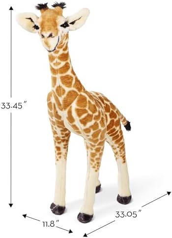 Melissa & Doug Melissa Doug Plush - Standing Baby Giraffe Brown and Peach