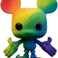 Funko POP Disney Pride - Mickey Mouse Rainbow 3.75 inches Multicolor
