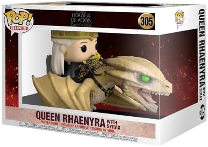 Funko POP Rides Deluxe House of The Dragon - Princess Rhaenyra with Syrax - Collectable Vinyl Figure