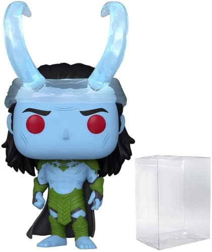 Funko POP Marvel What If - Frost Giant Loki Funko Vinyl Figure Bundled with Compatible