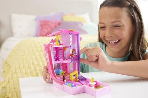 Polly Pocket Barbie aPolly Pocket Dreamhouse Compact Dollhouse Playset