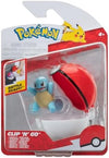 Pokemon Clip 'N' Go Squirtle and Poke Ball - Includes 2-Inch Battle Figure and Poke Ball