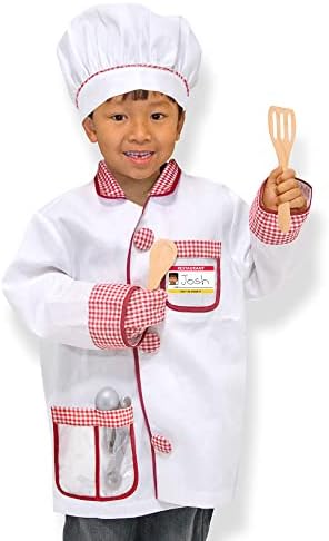 Melissa & Doug Melissa Doug Chef Role Play Costume Dress -Up Set With Realistic Pretend