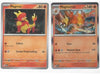 Pokemon Magmortar 010091 Holo Rare - Paldean Fates - Pokemon 2 Card Evolution Set