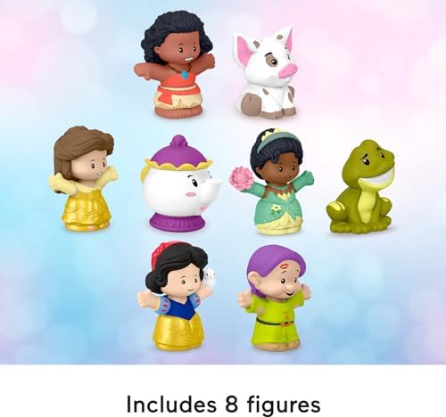 Fisher-Price Little People Toddler Disney Princess Set with 6 Character Figures for